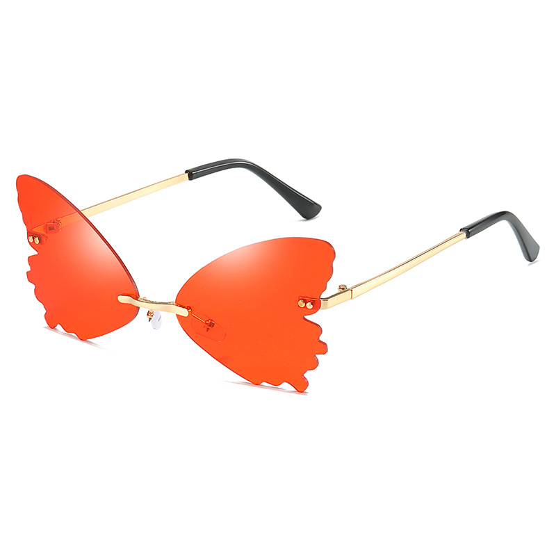 Vintage Rimless Butterfly Shap - Streetwear Brand With Butterfly 评论和价格